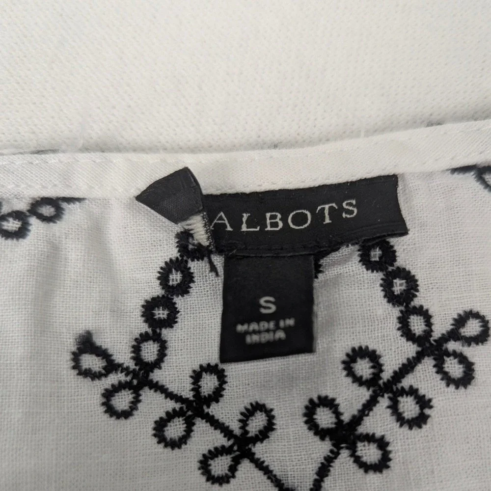 Talbots sleeveless linen